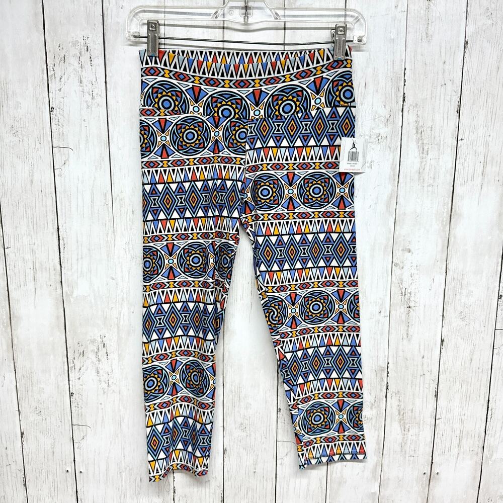 Sexy Basics‎ 24/7 Anywear Pants Women Size Small Multicolor Printed Leggings NWT